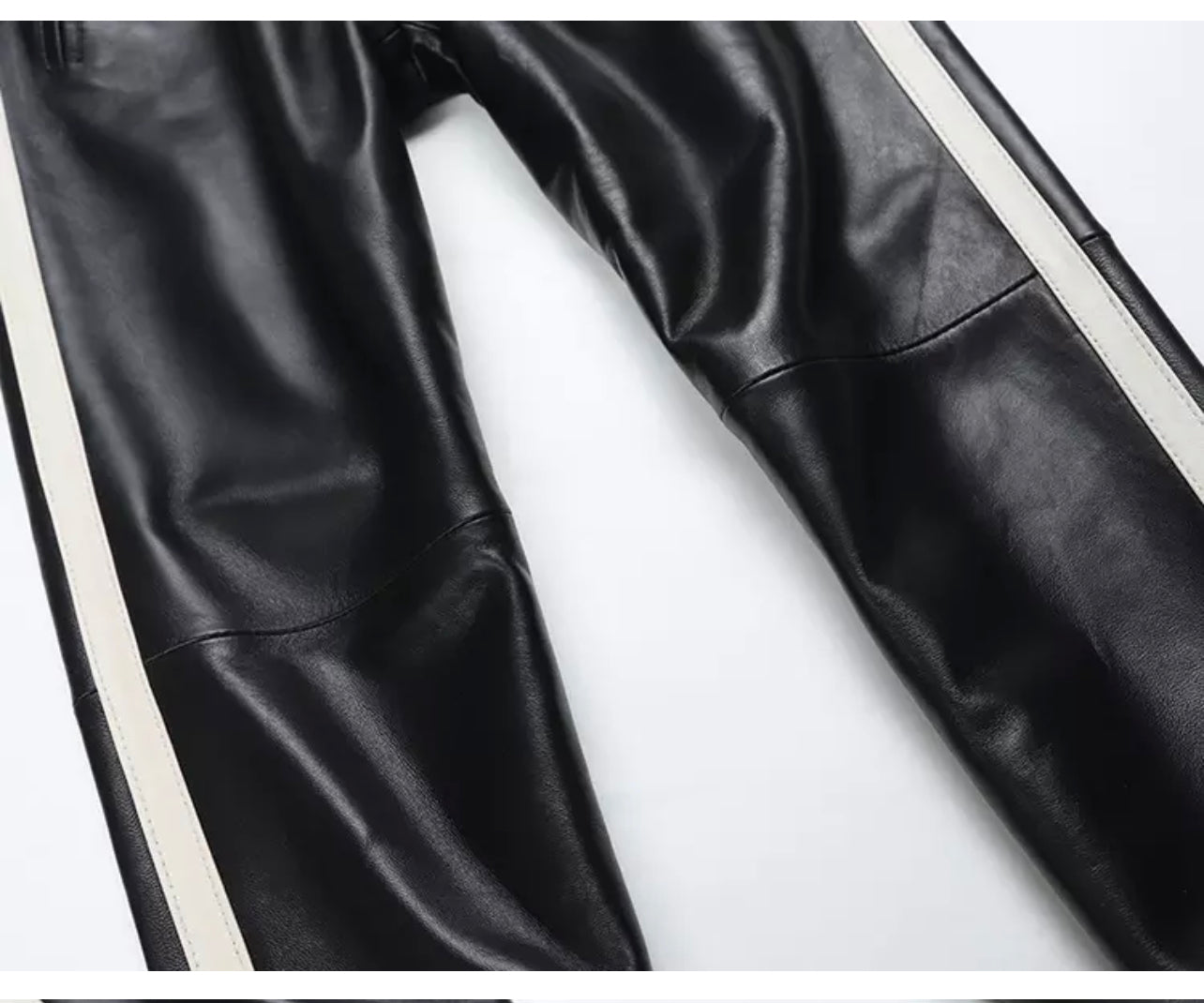 Drew Leather Joggers  Pants