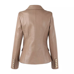 Carmen Leather Blazer