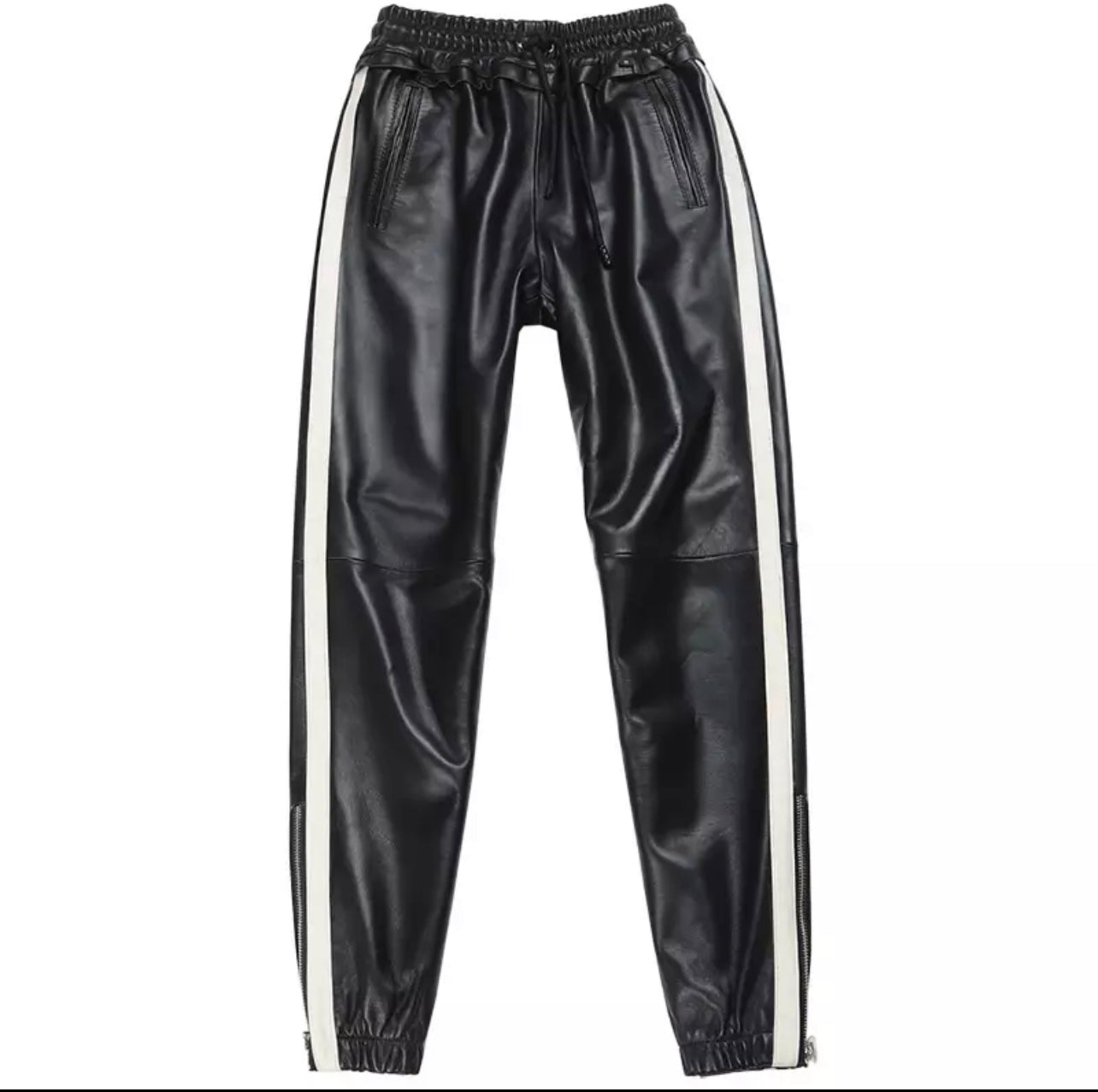 Drew Leather Joggers  Pants