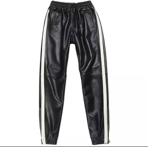 Drew Leather Joggers  Pants