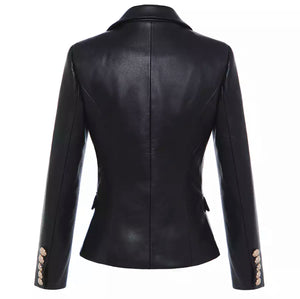 Celine leather blazer