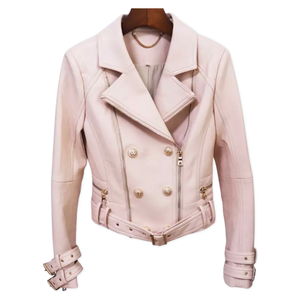 Victoria Leather Biker Jacket